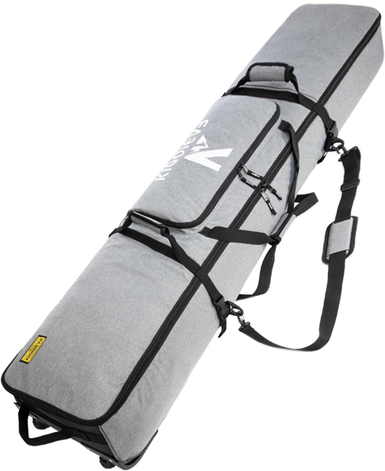 Kioqiear Rolling Ski Bag with Wheels for Air Travel,Padded Double