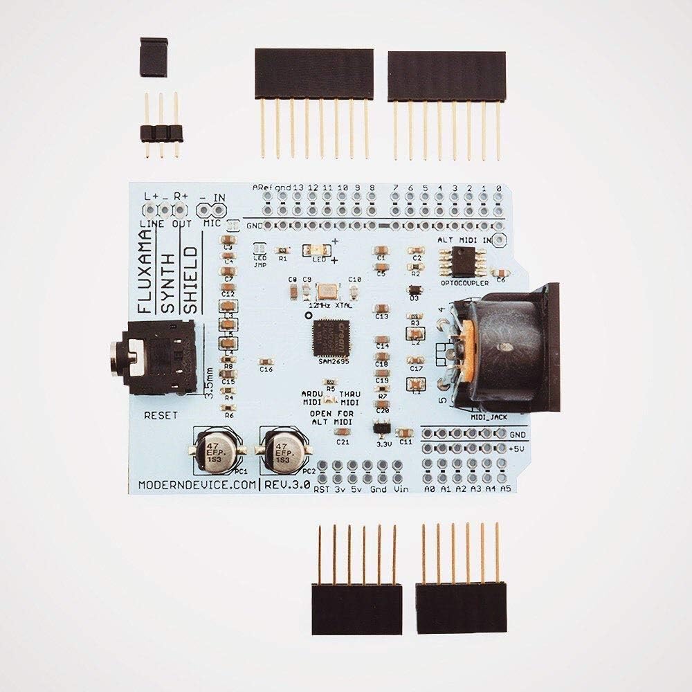 Amazon Com Fluxamasynth Shield V 3 W O Midi Jack Musical Instruments