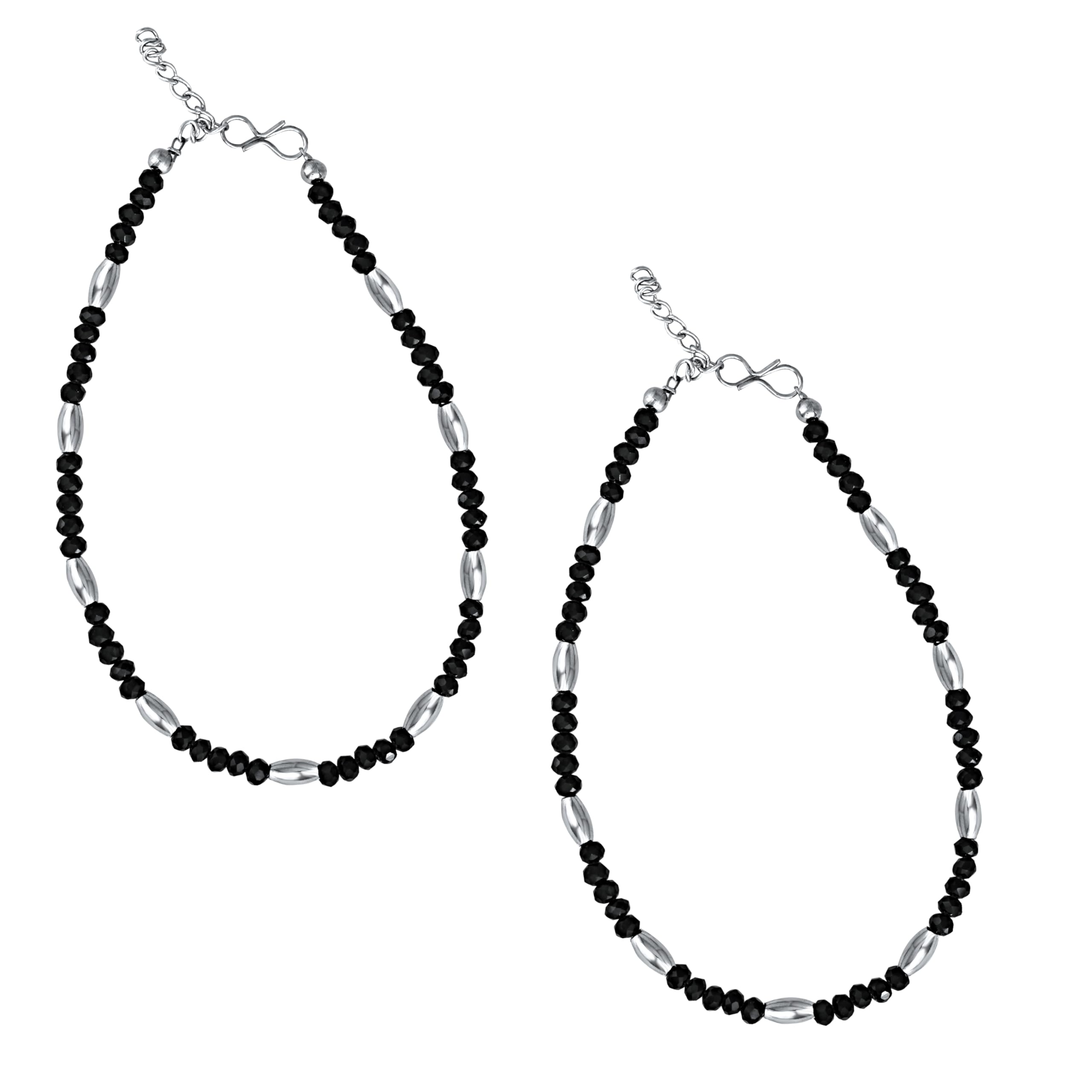 MEENAZ Anklets for women Silver anklets evil eye anklet black blue beads payal for girls Traditional Simple ethnic Foot 2 Leg Chain Ghungroo combo ladies bridal pajeb Payjeb Painjan Pattilu -56 (B0D1P5NMT6) Amazon Price History, Amazon Price Tracker