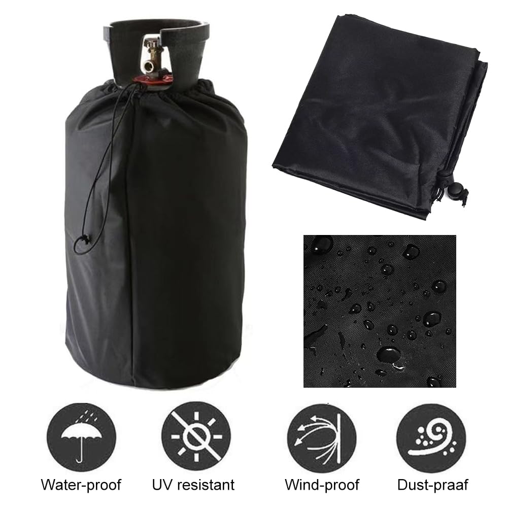Housse De Protection pour Bouteille De Gaz 31x59cm avec Cordons, 1 Pièce