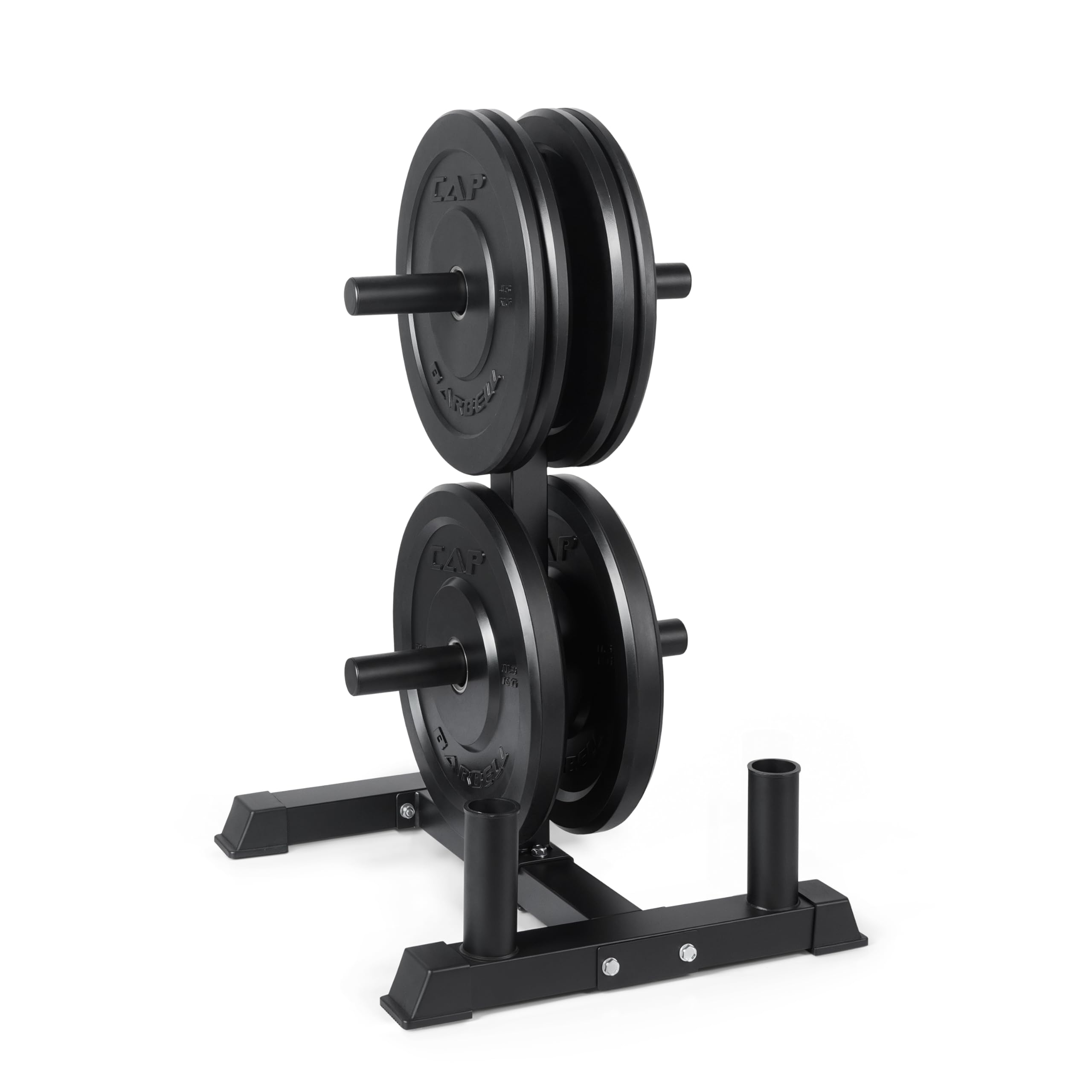 CAP 2-inch Olympic Bumper Plate Weight Set | 100-370 lbs | Multiple Colors | Storage Rack Optional