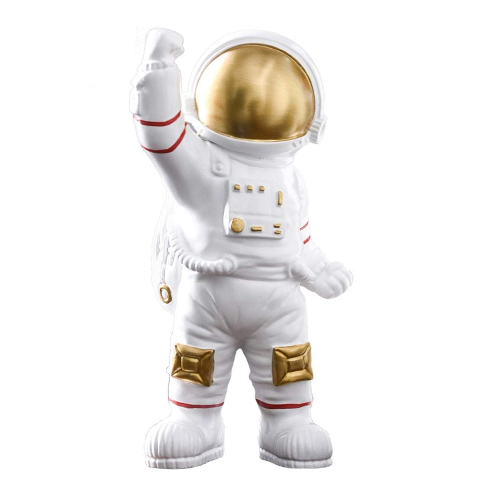 For salpicadero de coche, pequeño jardín al aire libre, patio, estatua, adorno decorativo, figuras de astronauta de resina, astronauta de moda con decoración de escultura de luna, estatuas de cosmonau