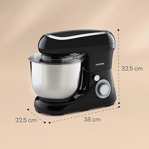 Miniatura 5 de Klarstein Bella Pico - Mezclador de procesador de alimentos 2G con amasado, 6 niveles de potencia con función de pulso, sistema de agitación