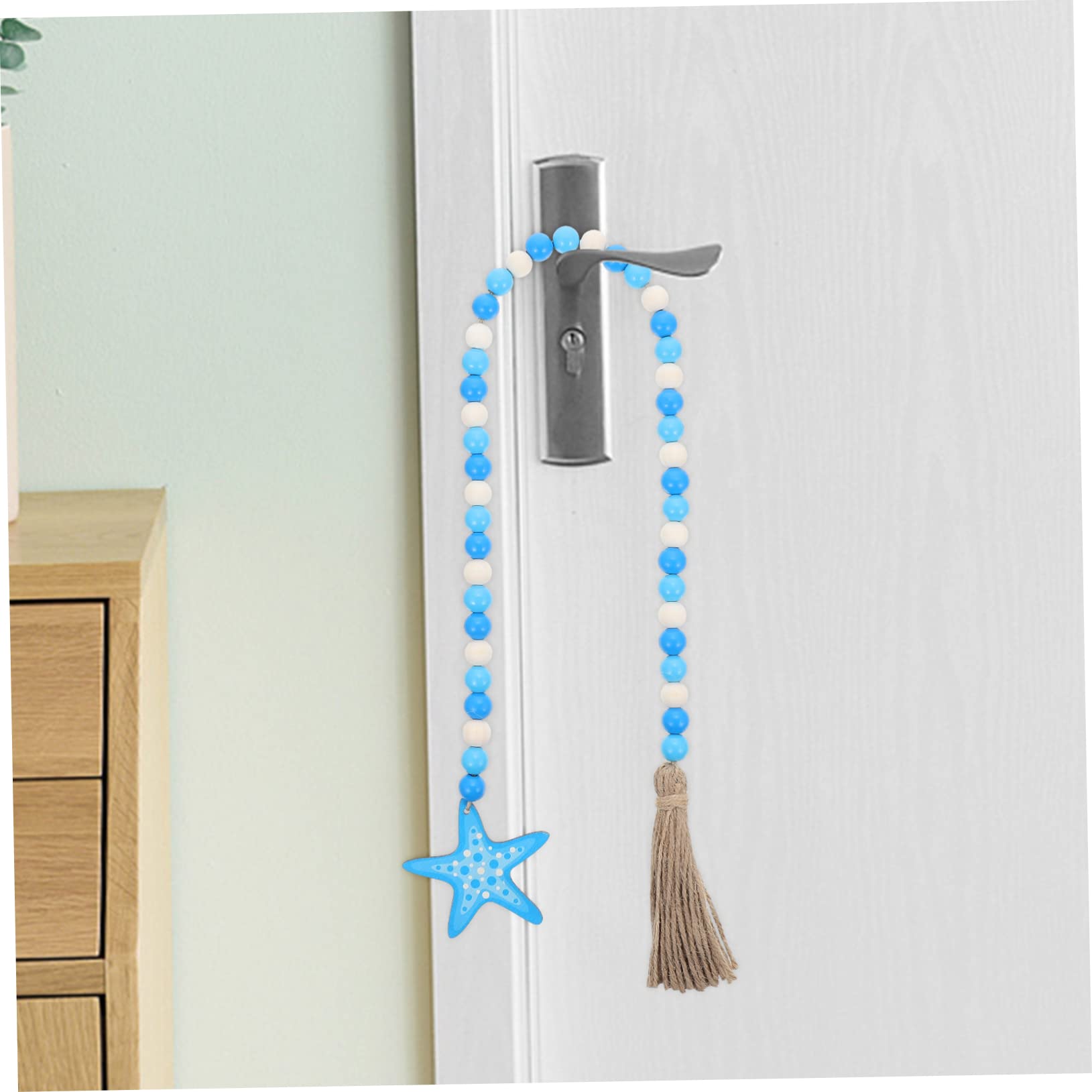 Ciieeo Guirlande de Perles Bois avec Pompon et Pendentif Décoration Murale pour Salle de Bain Thème Hawaï Ciieeo Guirlande de Perles Bois avec Pompon et Pendentif Décoration Murale pour Salle de Bain Thème Hawaï