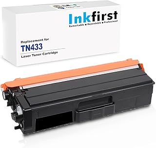 Inkfirst® Black Toner Cartridge TN433 TN433BK (TN-433 BK) Compatible Remanufactured for Brother TN433 Black MFC-L8610CDW MFC-L8900CDW HL-L8260CDW HL-L8360CDW HL-L8360CDWT