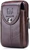 Leather Waist Pack Phone Belt Bag for Men Loop Holster Wallet Cellphone Case Pouch Pack Clip Money Purse