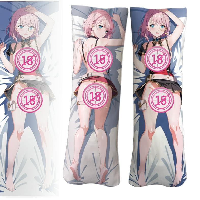 Anime Body Pillow Hentai Throw Pillow Waifu Pillow Custom Body Pillow Case 2-Side Print Pillow Case 59 in X 19.6 in(Uncensored)