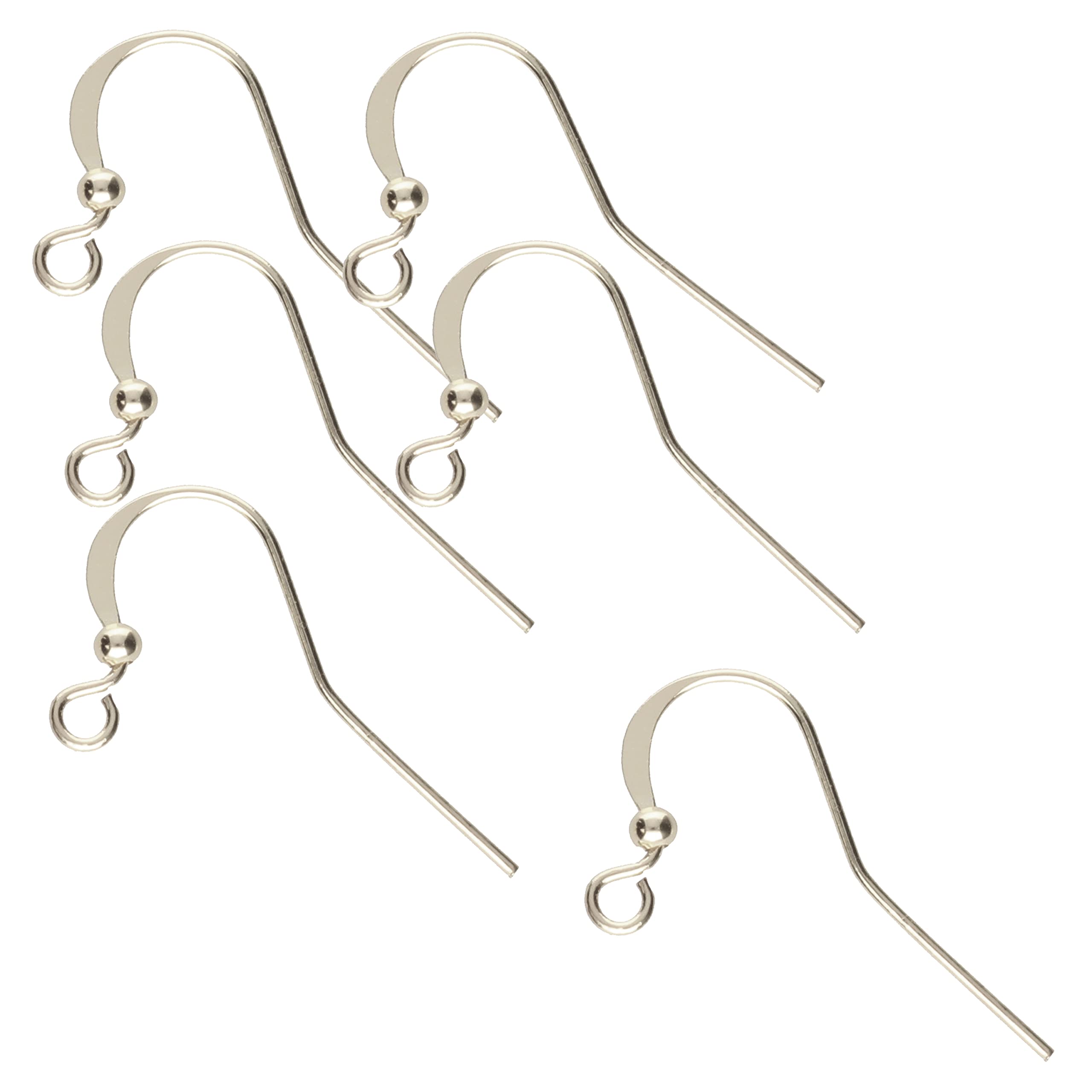 Crochets d'oreille plats en argent pour boucles d'oreilles raffinées
