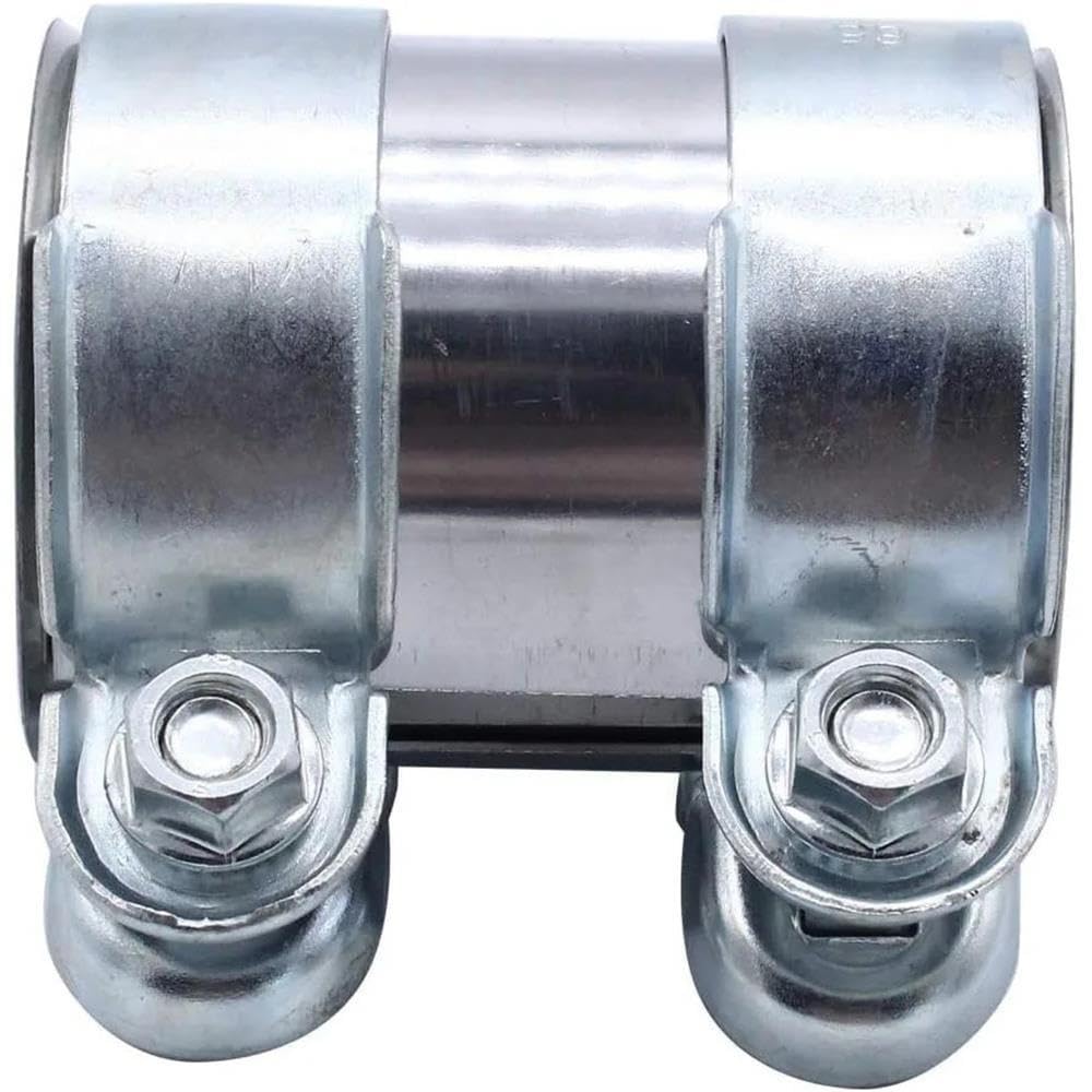 Manguito Abrazadera Tubo Escape 8Z0253141 38x90mm Inoxidable Doble Clip