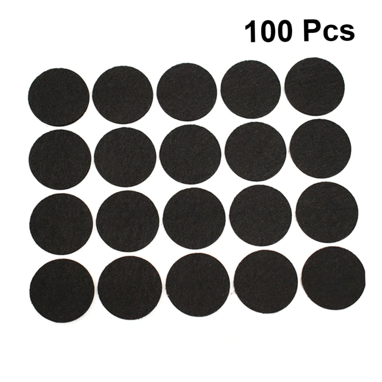 BESTonZON 300piezas Almohadillas De Fieltro Autoadhesivas De Redondos No Deslizantes para Patas De Muebles De Color Negro para Sillas y Mesas
