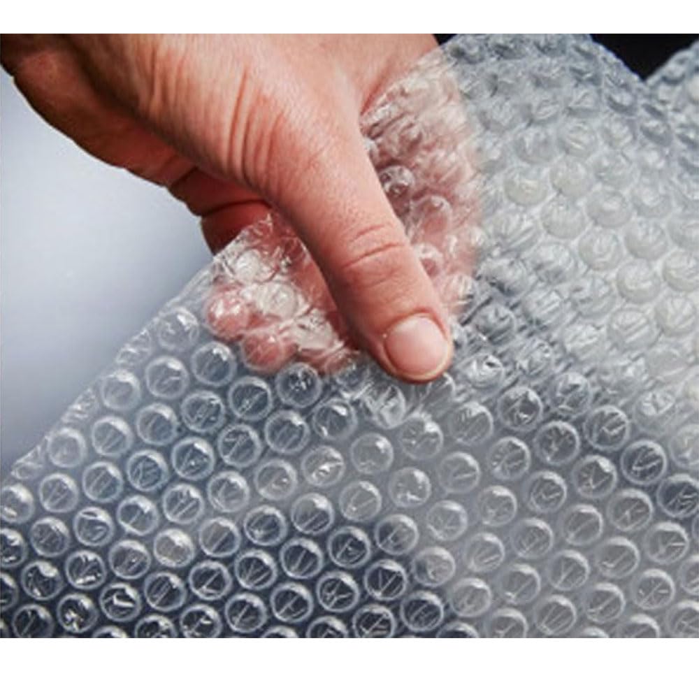 Luftpolsterfolie für Verpackung – 1 m × 50 m, Schützende Luftpolsterfolie für Versand, Umzug und Zerbrechliche Gegenstände schutzfolie/A/100cm
