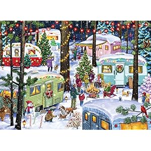 Vermont Christmas Company Camping for Christmas Jigsaw Puzzle 1000 Piece