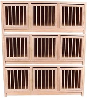 Pigeon Cage Combination Package Bird Cage Large Pigeon Nest Box Matching Pigeon Cage Supplies Solid Wood Nest Box Outdoor Bird Nest(Color: Brown-B, Size:903035cm)