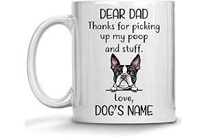 Personalized Boston Terrier Coffee Mug: Exclusive Dog Name Keepsake