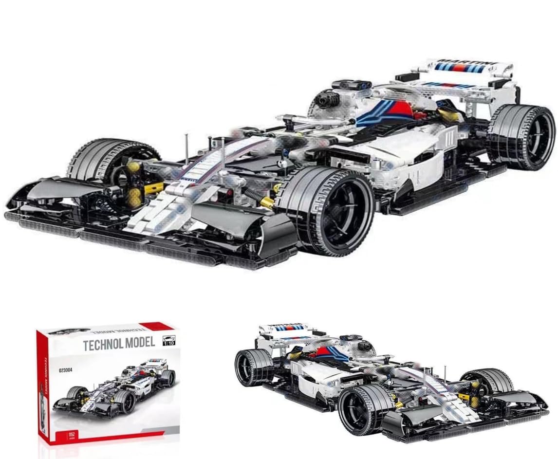 Technik Racing Car Building Block Model, 1100 Pcs 1:14 F1 Sports Car Racing Building Set Model Kits Vehicle Construction Toys, Collectible Vehicl Toy for Adults and Teens