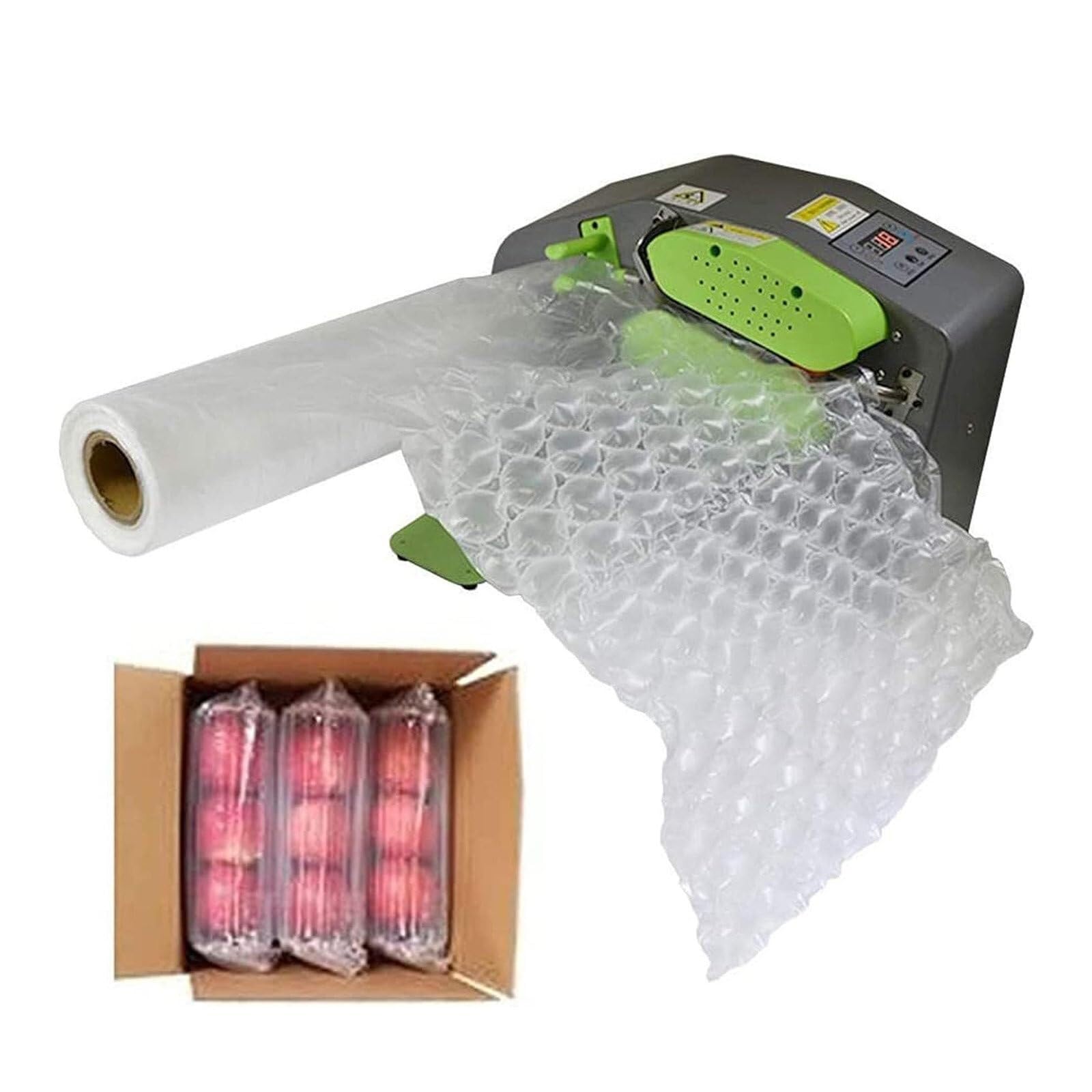 Machine à coussins d'air pour sacs tampons avec système de gonflage rapide