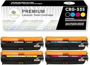 [Amazon.co.jp Limited] Canon CRG-335 (BK/C/M/Y), 4-Piece Set, High Capacity, Compatible with LBP9520C/ LBP9660Ci / LBP841CS/ LBP841C/LBP842C/LBP843Ci International Standard ISO 9001 Certified Factory