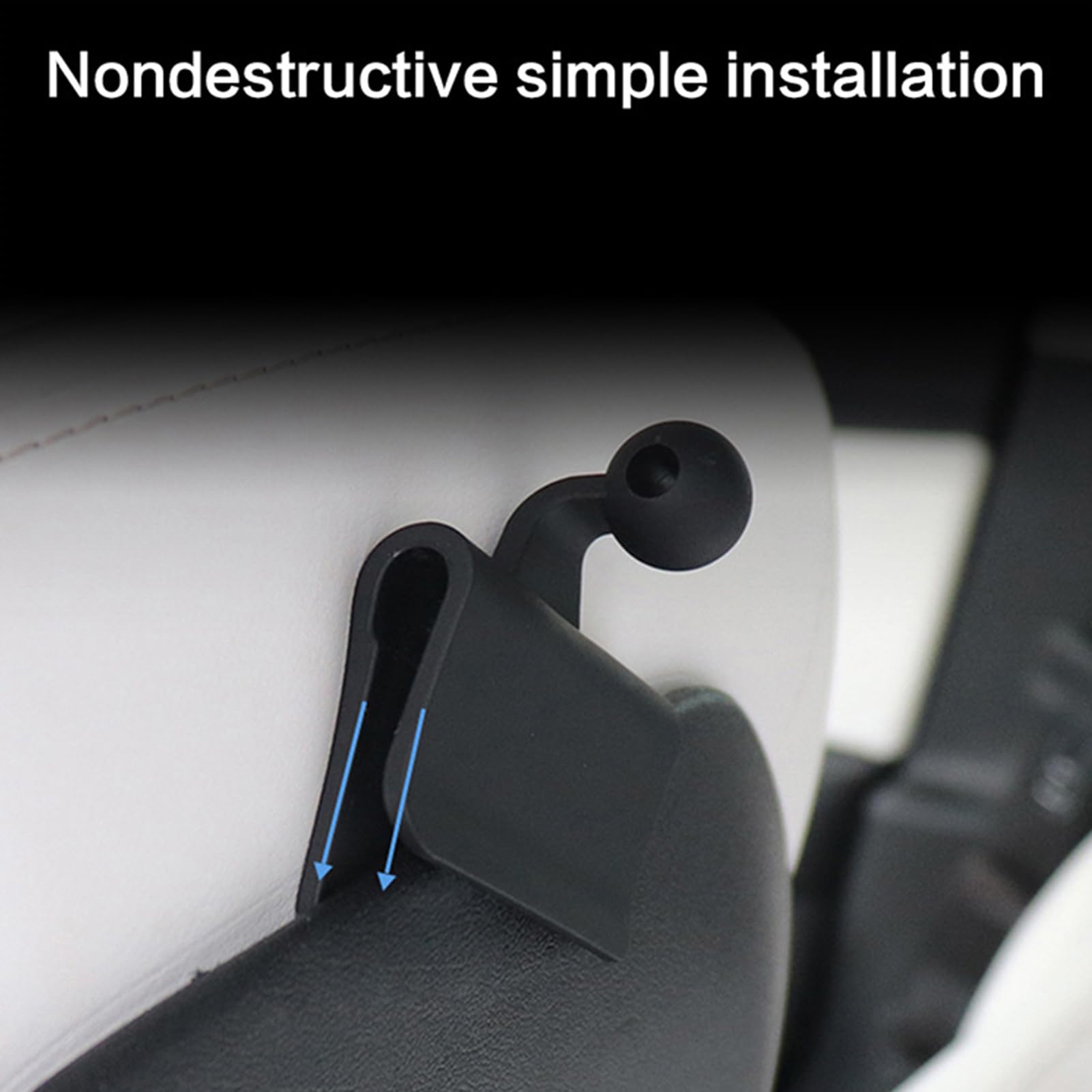 Aramox Support de Téléphone et Tablette pour Siège Arrière Auto – Compatible /Y 2019-2021 – Fixation sur Appui-Tête en ABS – Lot de 2
