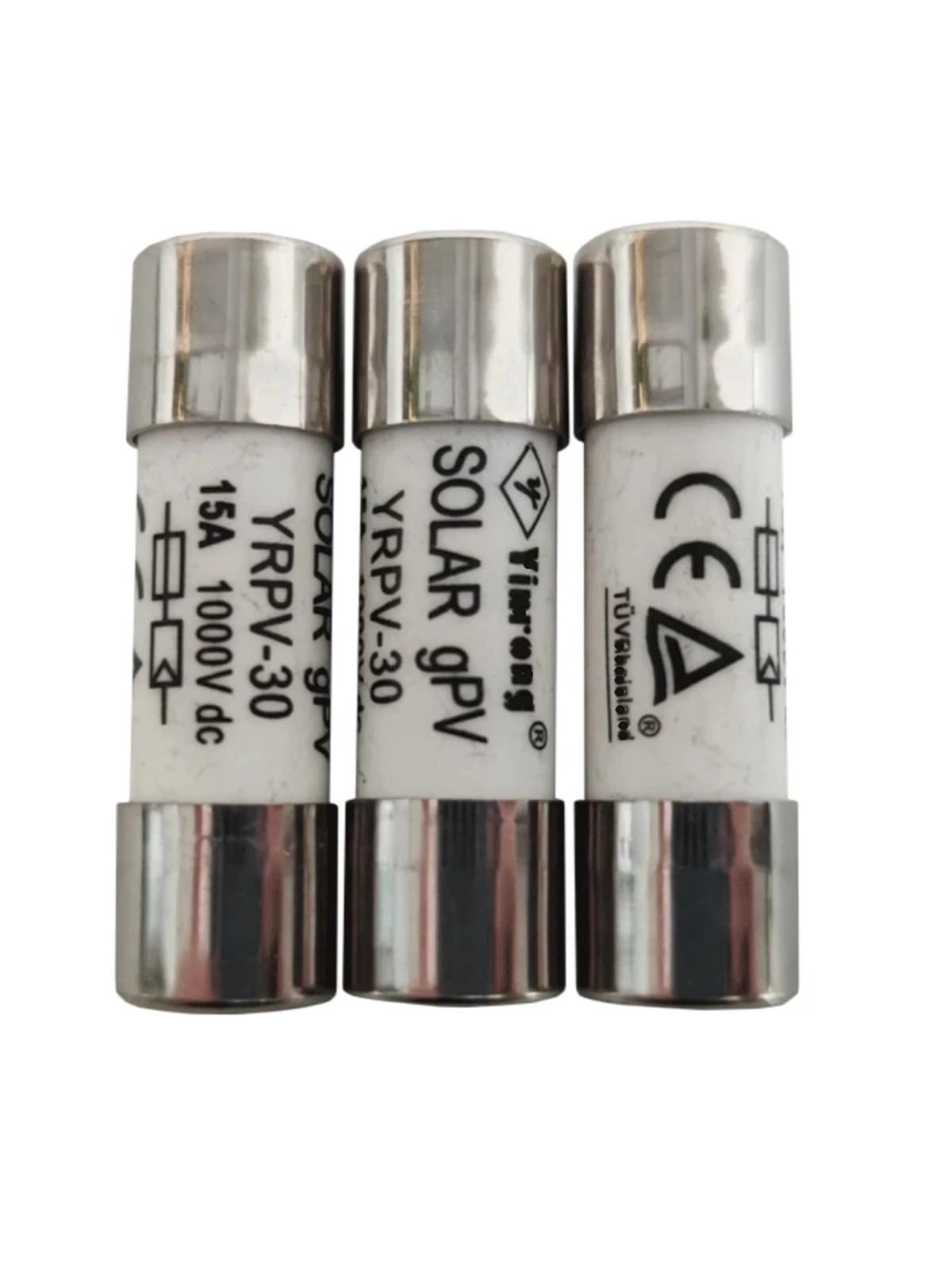 YRPV-30 8A 10A 12A 15A 16A 20A 25A 30A Fuse 10 * 38 DC1000V Fuse 1PCS(30a)