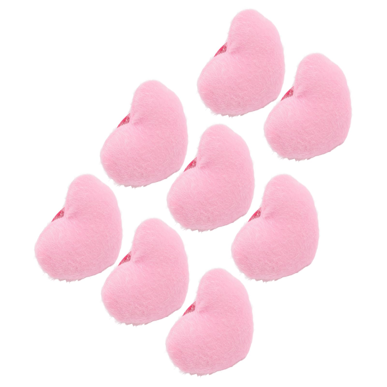 Respicefinem 8PCS Heart Shaped Wrist Pin Cushion with Elastic Strap Soft Cotton Wearable Pincushion for Sewing Quilting Needlework DIY Crafts and Home Use