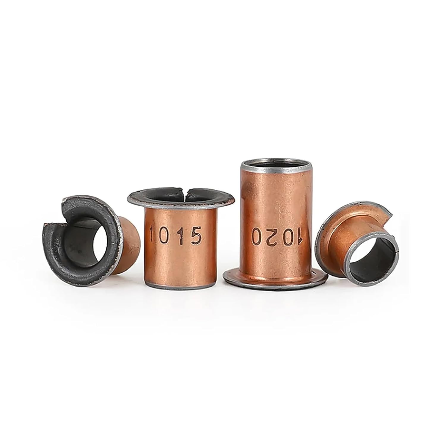 M6 Self-Lubricating Copper Sleeve Bearing, Flanged Composite Bushing, Oil-Free Design, Multiple Sizes (10pcs M15x10x8x8)