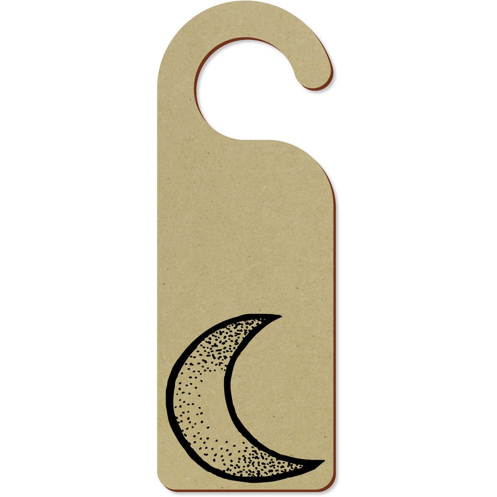 Azeeda 'Crescent Moon' 200mm x 72mm Door Hanger (DH00004165)