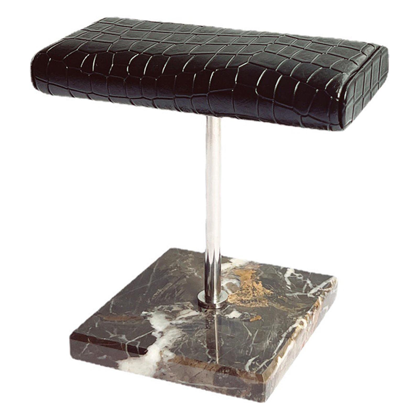 Watch Stand Espositore Porta Orologi Supporto Gioielli Organizzatore Bracciali Base Marmo PU Metallo Funzionale Adatto per Camera da Letto Scrivania R, Modello Coccodrillo
