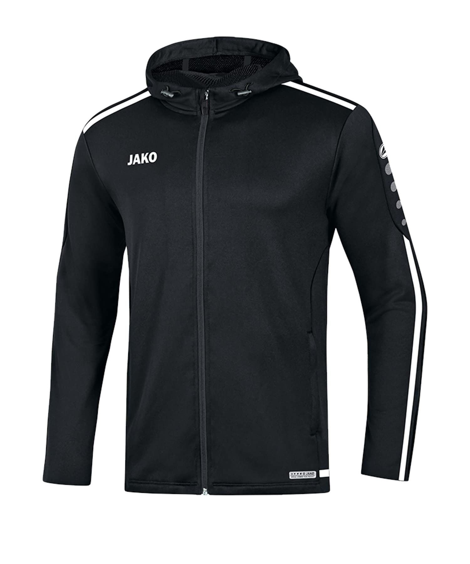 JAKO Men's Striker 2.0 Polo, Black/White, S