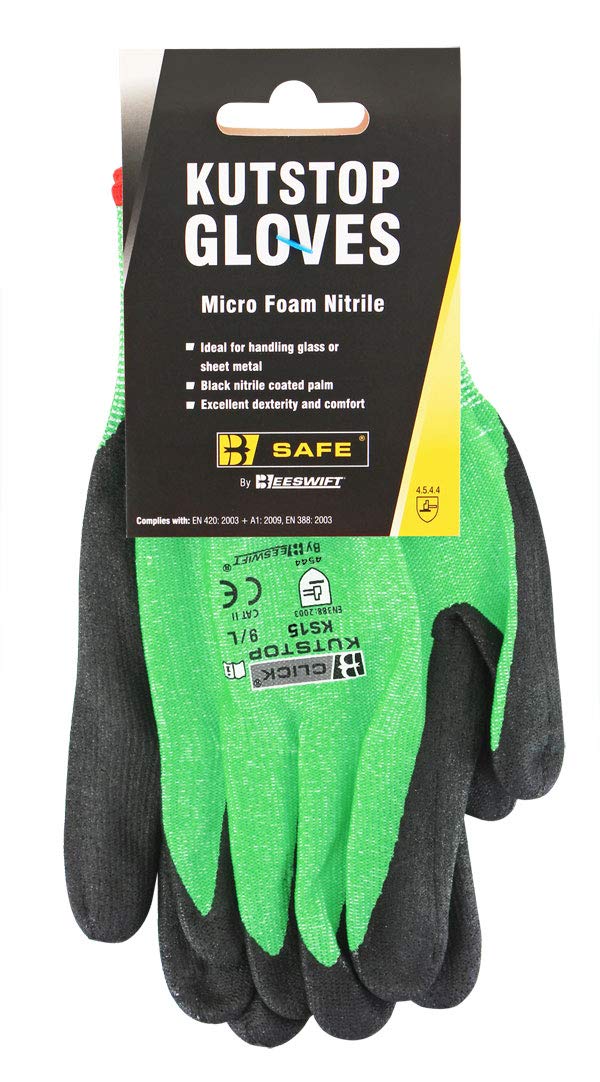 KUTSTOP MICRO FOAM NITRILE GREEN GLOVE 10/EXTRA LARGE, XL