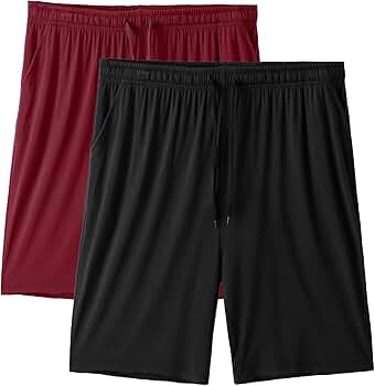 TIHEEN Men's 2 Pack Soft & Light Sleep Shorts Lounge