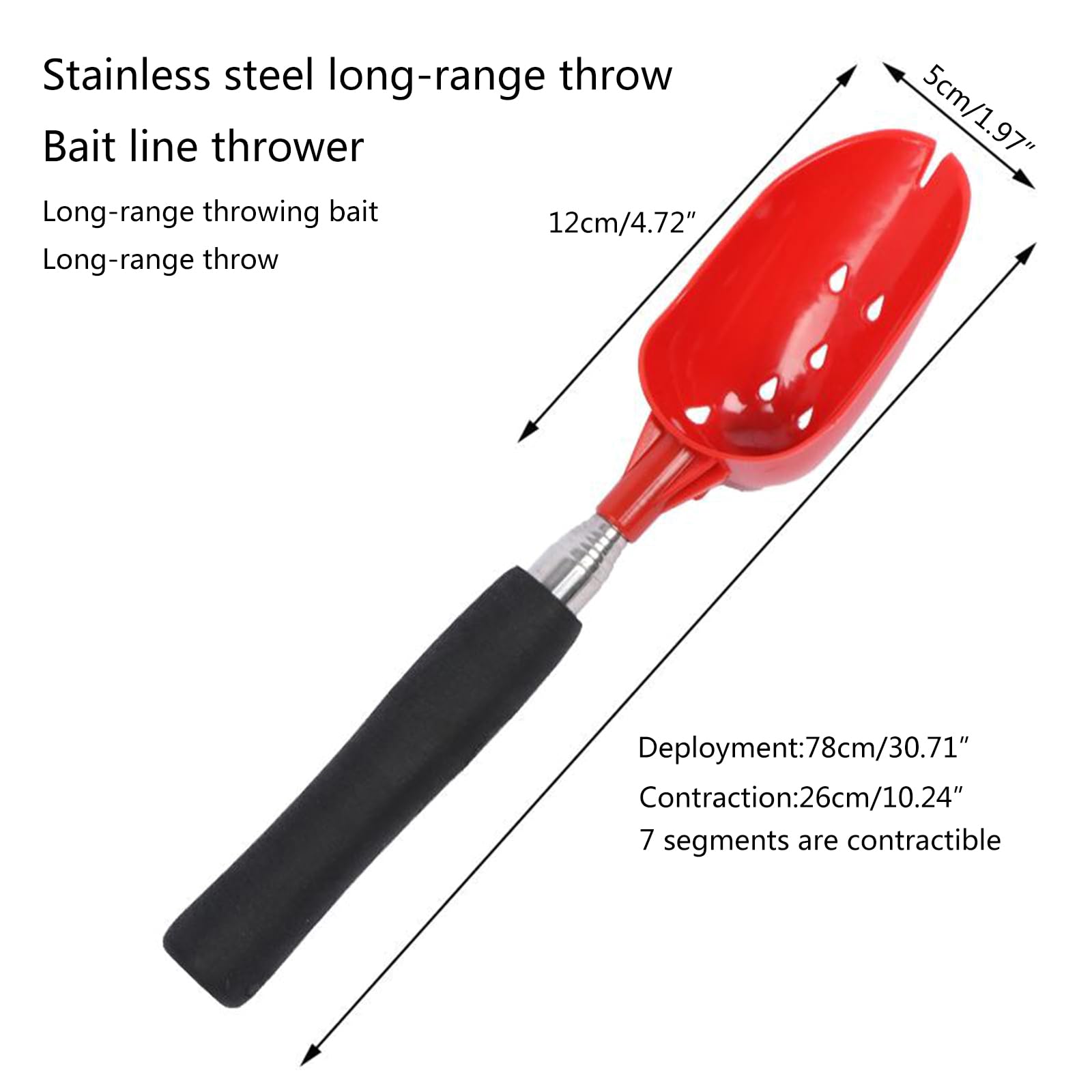 Amazon | Montesy 伸縮餌 シャベル 釣り餌 投げスプーン 鯉 釣り 