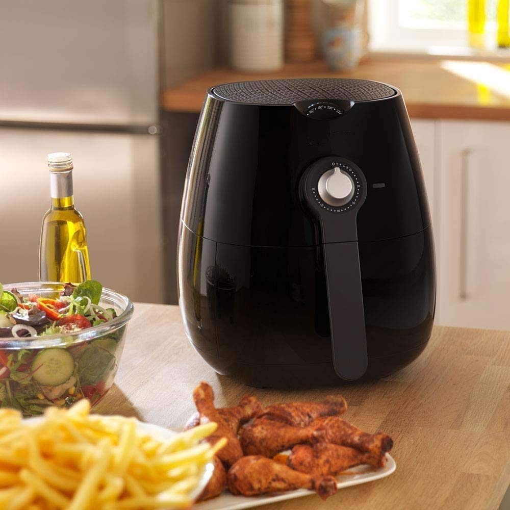 Friteuse d'air, Contrôle de la température, Panier Anti-bâton, Fonction d'arrêt Automatique, 5qt