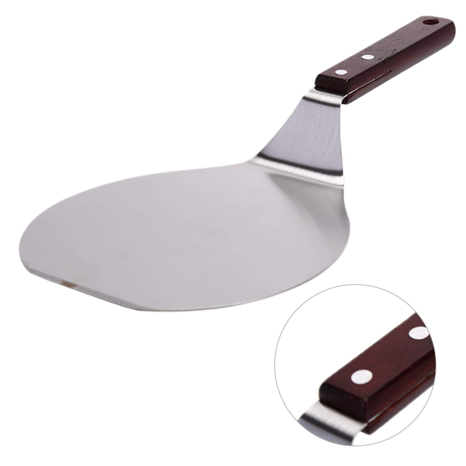 AKAZI Pala para Pizza, 1 Pieza, de Acero Inoxidable, espátula para Pizzas, espátula para Pastel, Accesorios de Cocina, Herramientas para repostería y horneado de Pizza