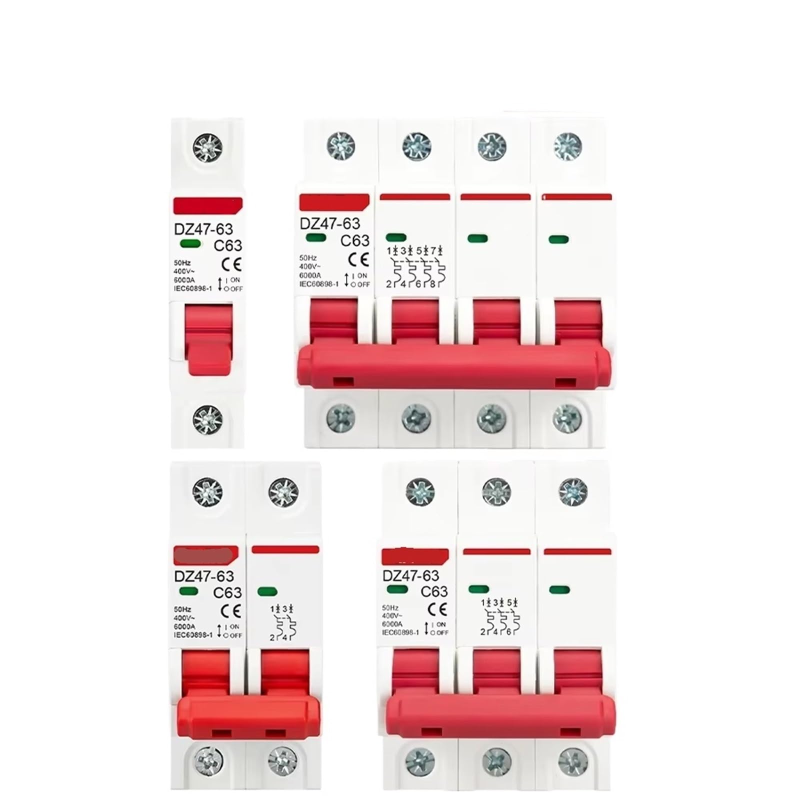 Disjoncteur triphasé 16A DZ47 pour sécuriser le tableau électrique de la maison