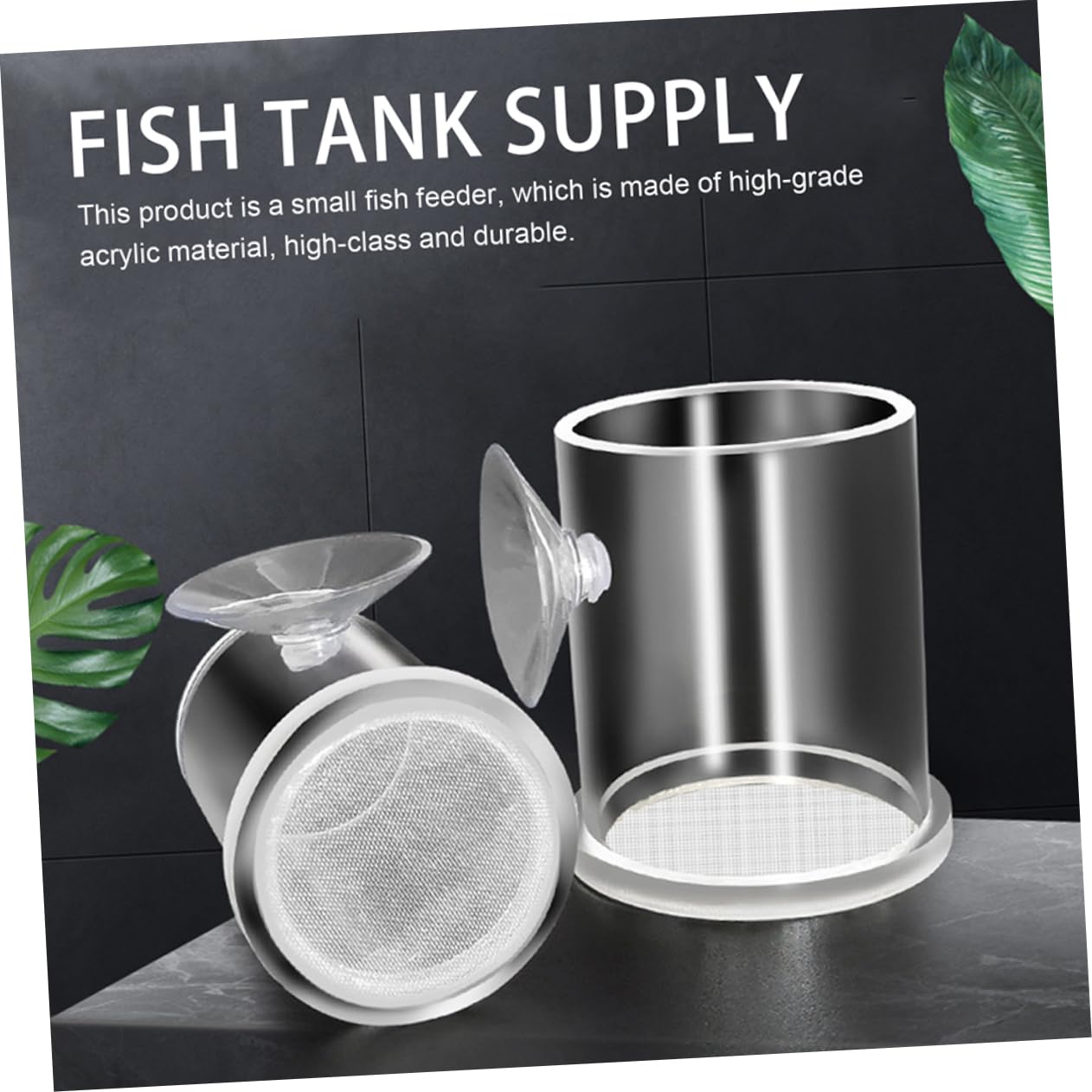 Kisangel 5stücke Futterring Für Aquarien Acryl-fütterungsring Mit Saugnapf Für Garnelen Und Kleine Tropische Fische Sorgt Für Sauberes Füttern Und Fördert Gesundes Wachstum