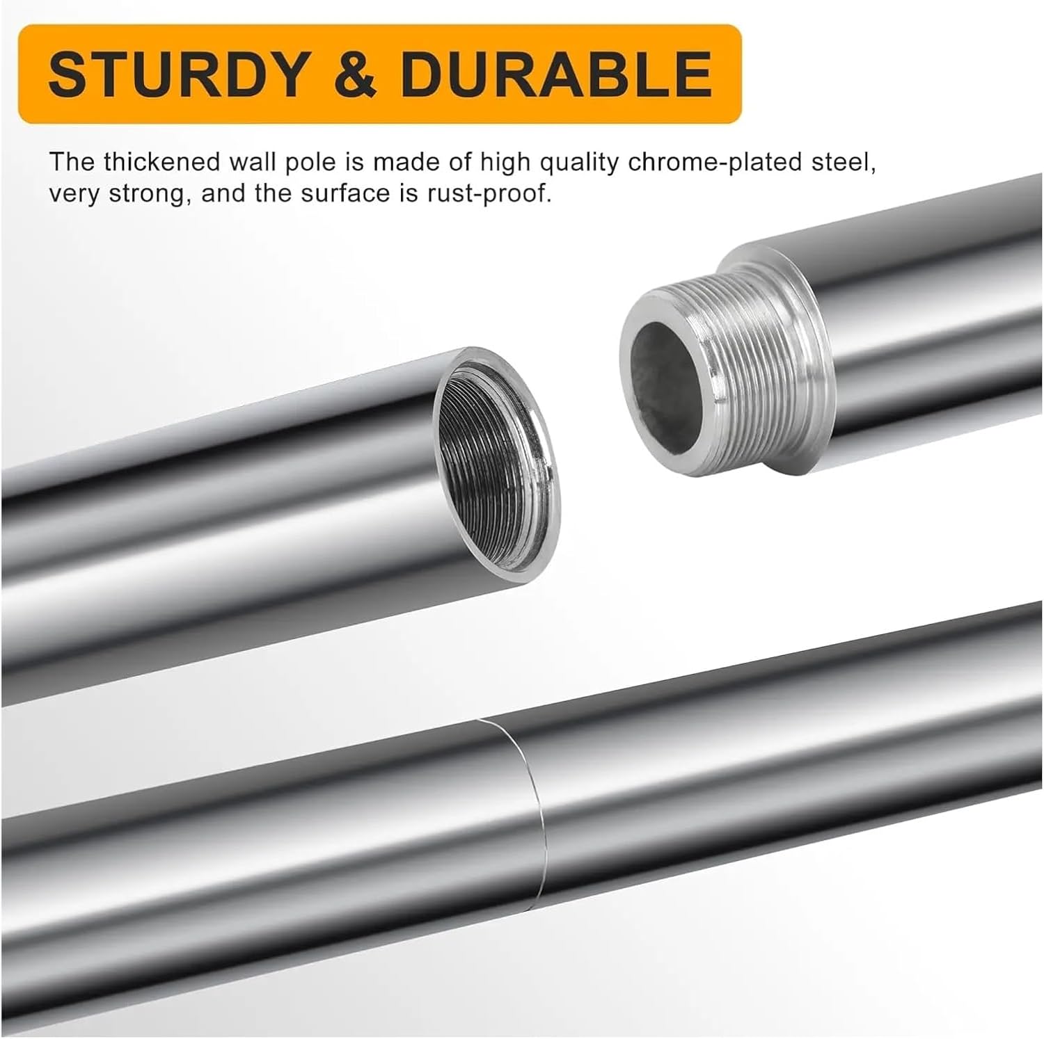 Dance Pole for Home Spinning 45mm Professional Dance Pole,Spinning Static Dancing Pole SetKit Height Adjustable and Removable for Fitness Exercise Dance Home