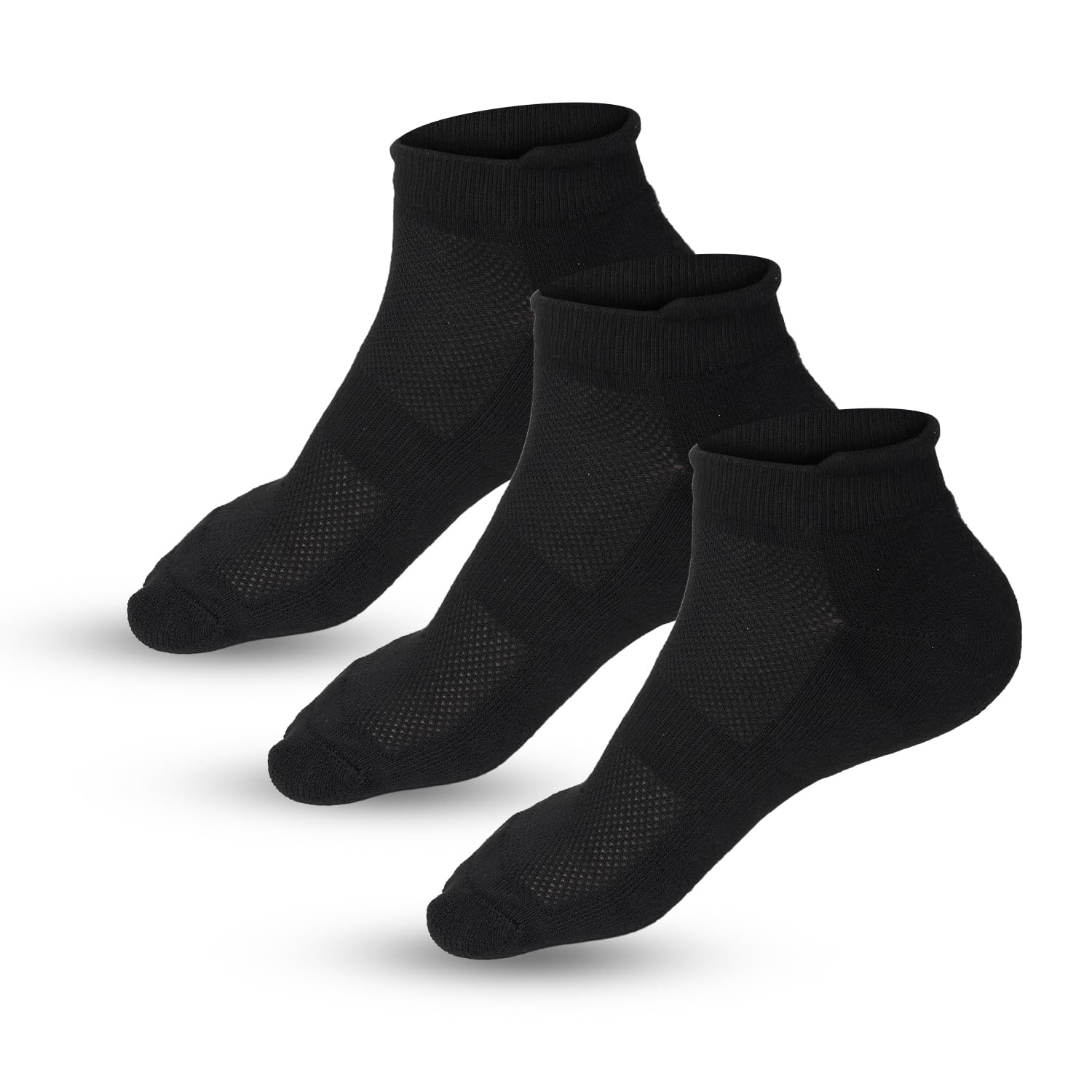 Bamboo Socks for Men | Ankle Length | Odour-Free & Breathable | Padded Base & Anti-bacterial | 3X Softer than Cotton Socks I Pack of 3 Pcs I Free Size-image-27