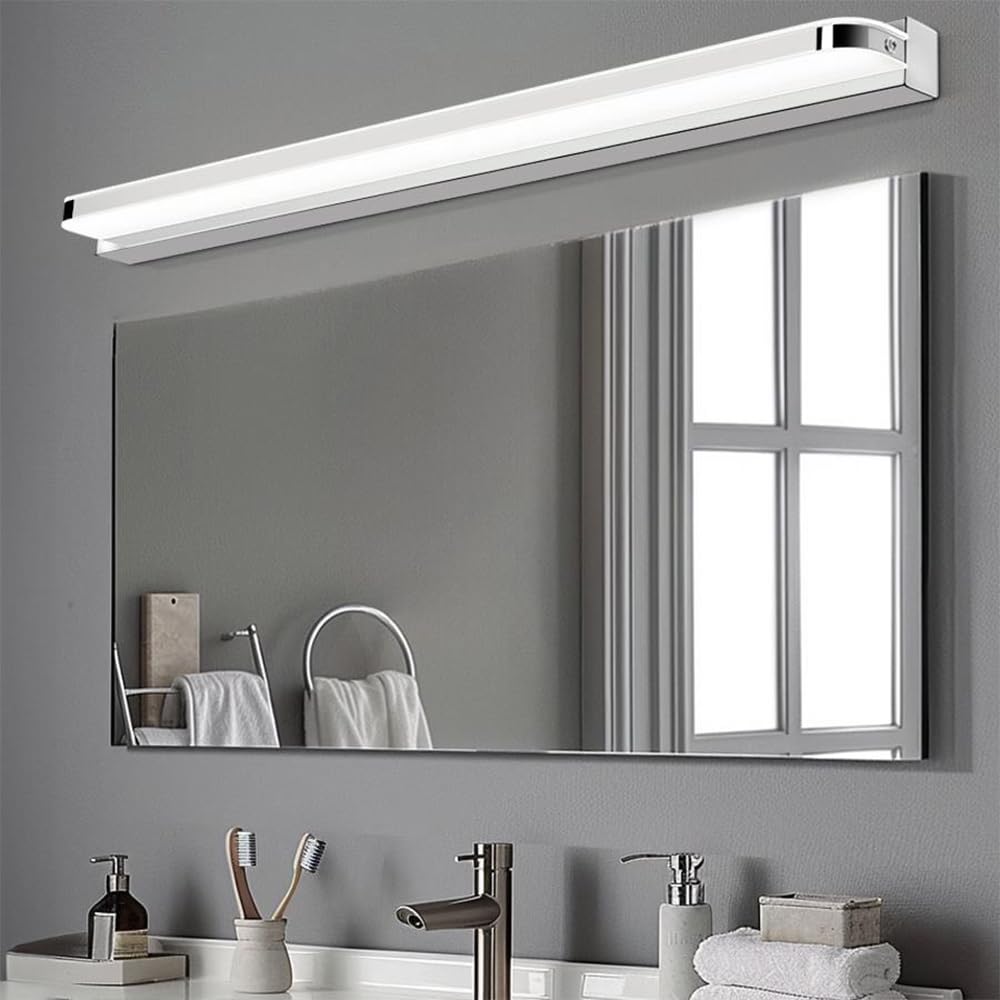 Ensemble de 2 luminaires de Salle de Bain sur Miroir, éclairage de vanité LED Moderne, luminaires de Salle de Bain, Appliques murales d'intérieur Modernes Blanc Froid 6000K pour Salle de bai