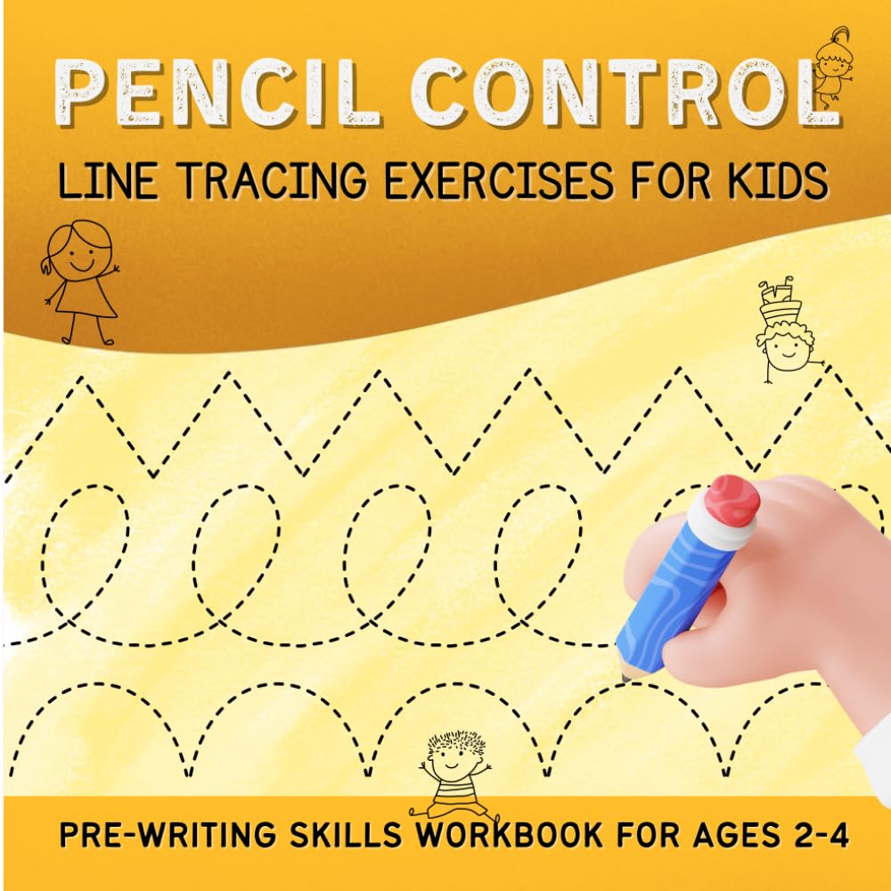 Pencil Control - Line Tracing Exercises for Kids: Pre-Writing Skills Workbook (Trace & Learn Series)