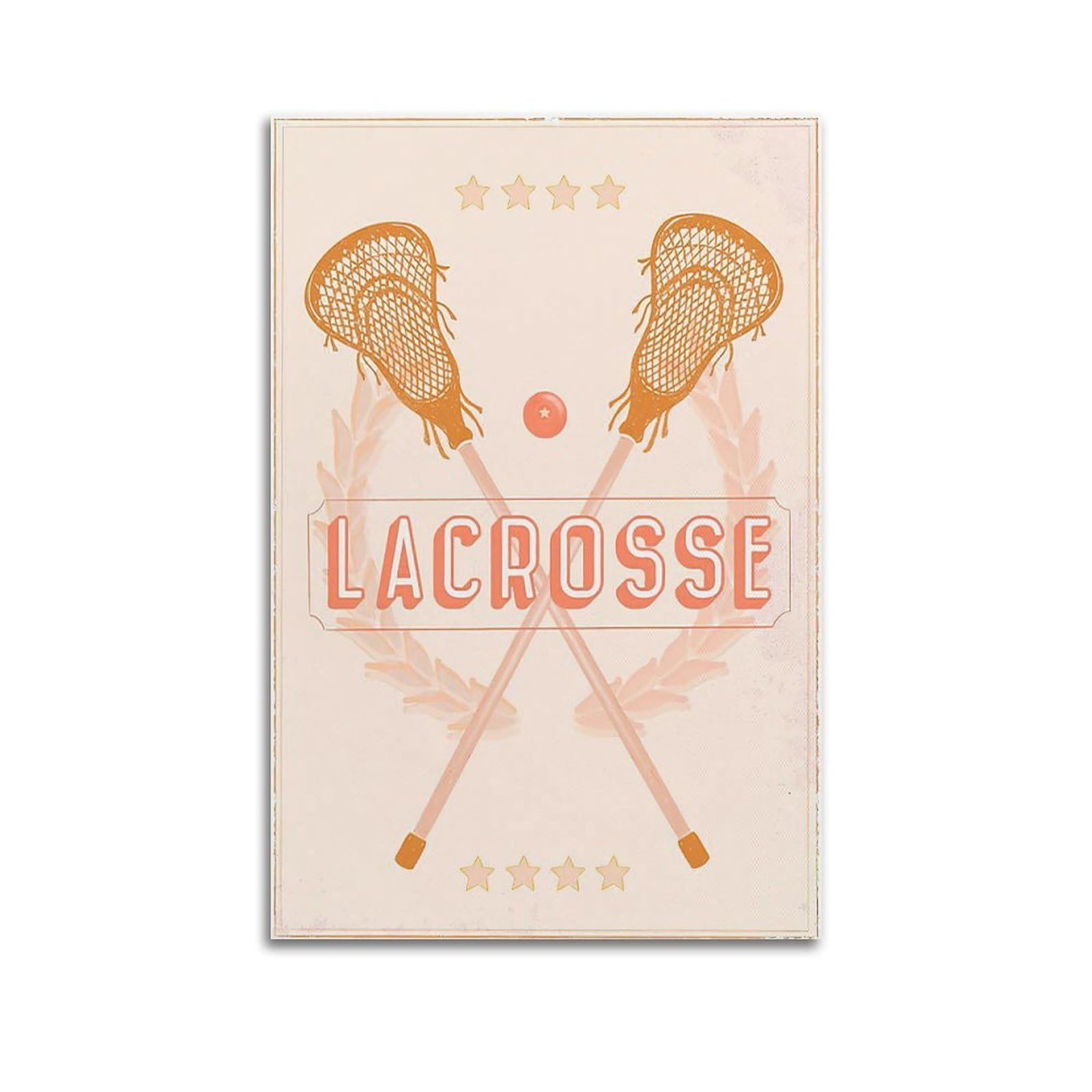 DLJGDS Sports Poster Lacrosse Decorative Painting Canvas Wall Posters And Modern Family Bedroom Decor 20x30inch(50x75cm)