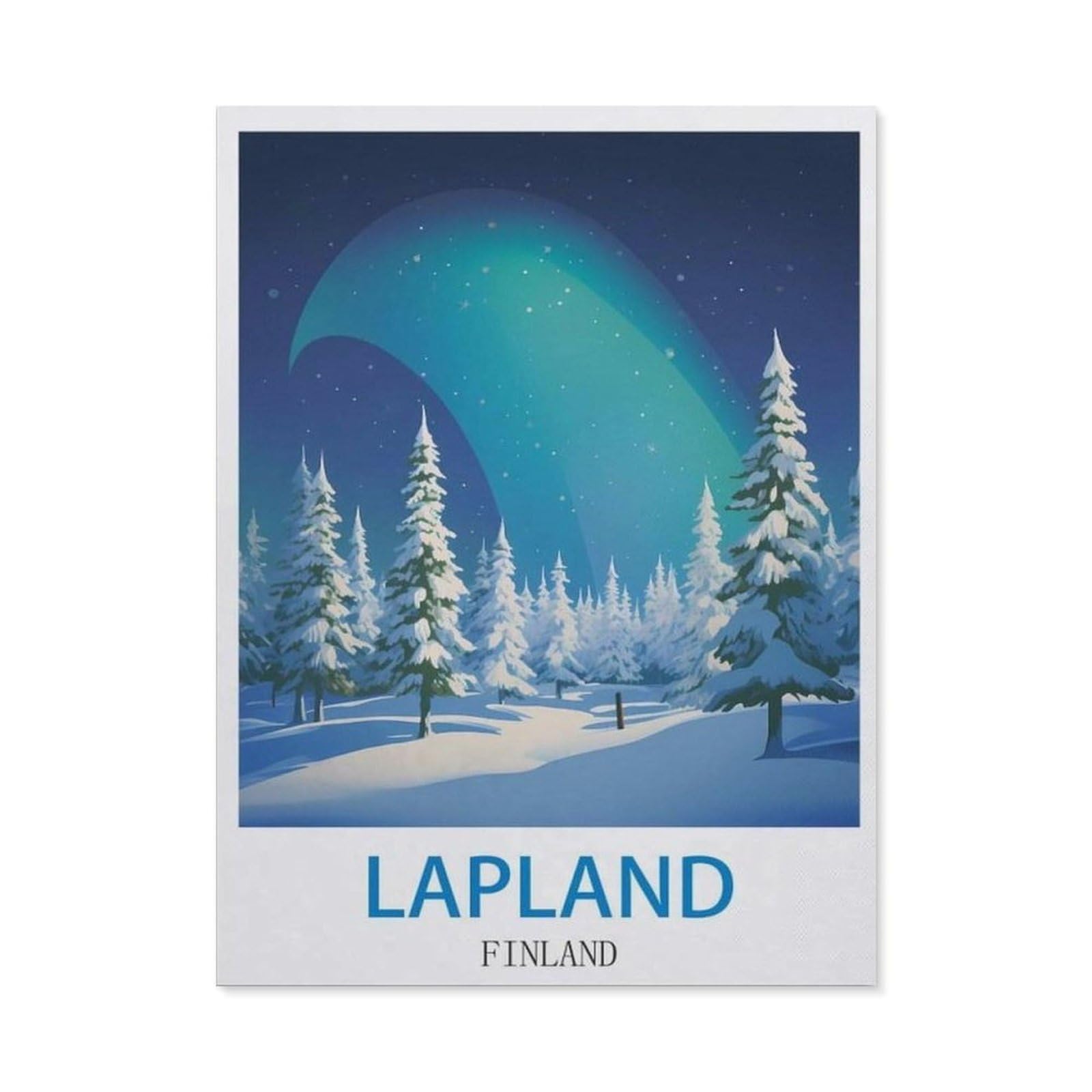 BEAYODKP DIY Diamond Painting，Lapland Finland（50x60cm）