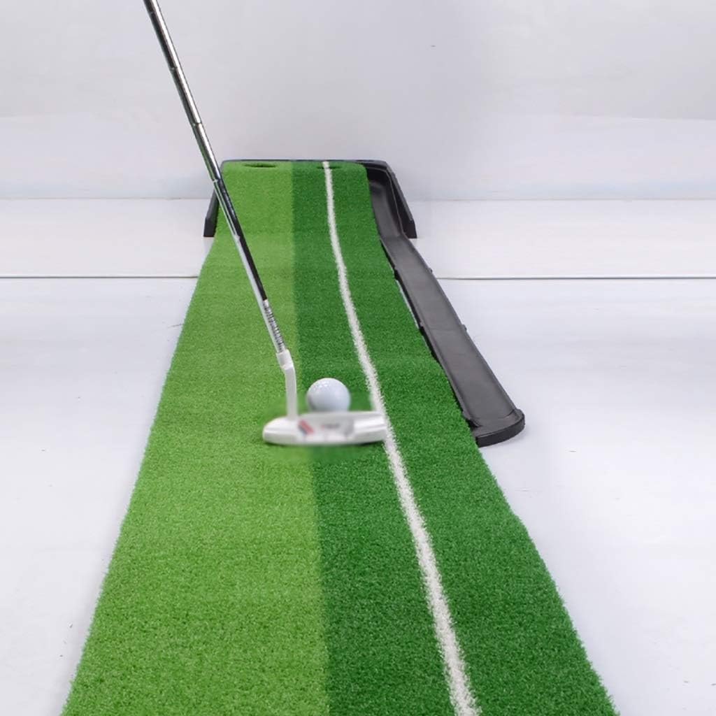 Golf Putting Mat, Golf Mat, Exercise Mat, Golf Putting Mat, Indoor Golf Putting Trainer Home Office Mini Golf Set, Enhance Your Putting Putt in Your Own Home, Automatic Ball Return