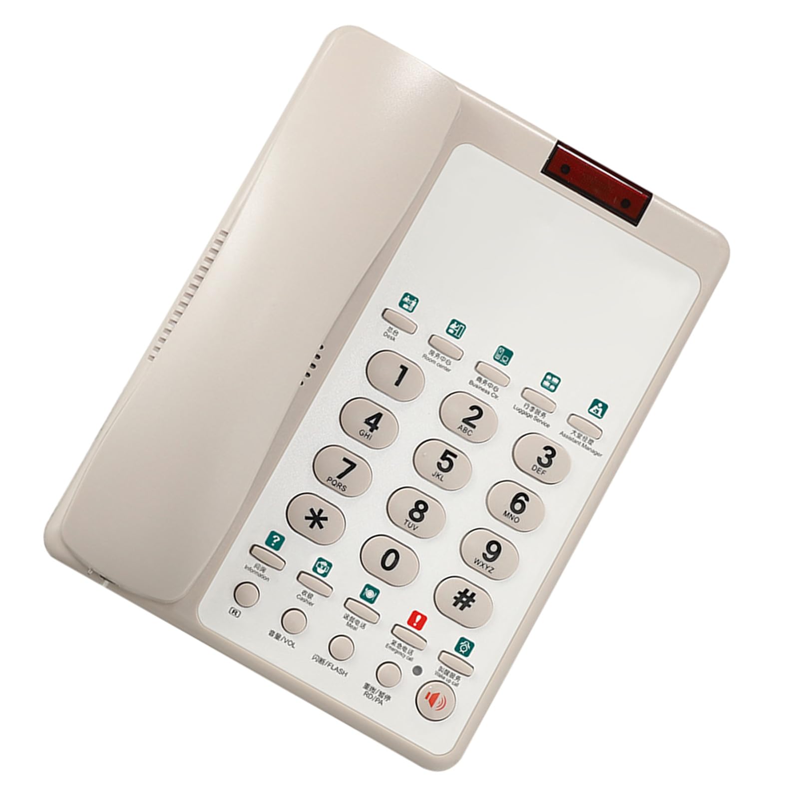 B188B Telefono con Filo Telefono Fisso Telefoni fissi con Pulsanti Grandi con Selezione Rapida per telefoni da Reception Hotel Telefono da Ufficio Aziendale