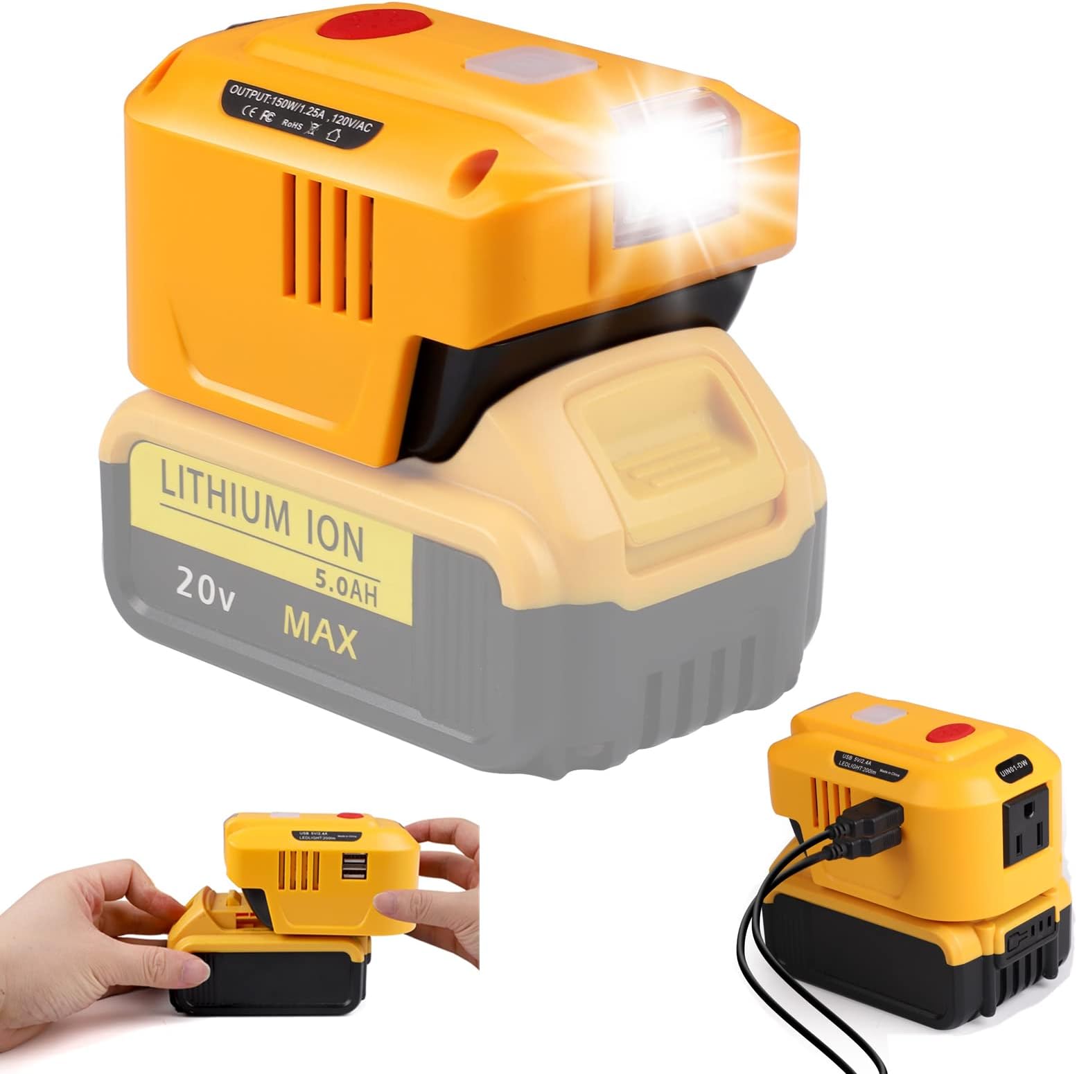 Potente Ibrido Inverter 20V 220V Con Caricabatterie Per Usi Diversi - Foto 5