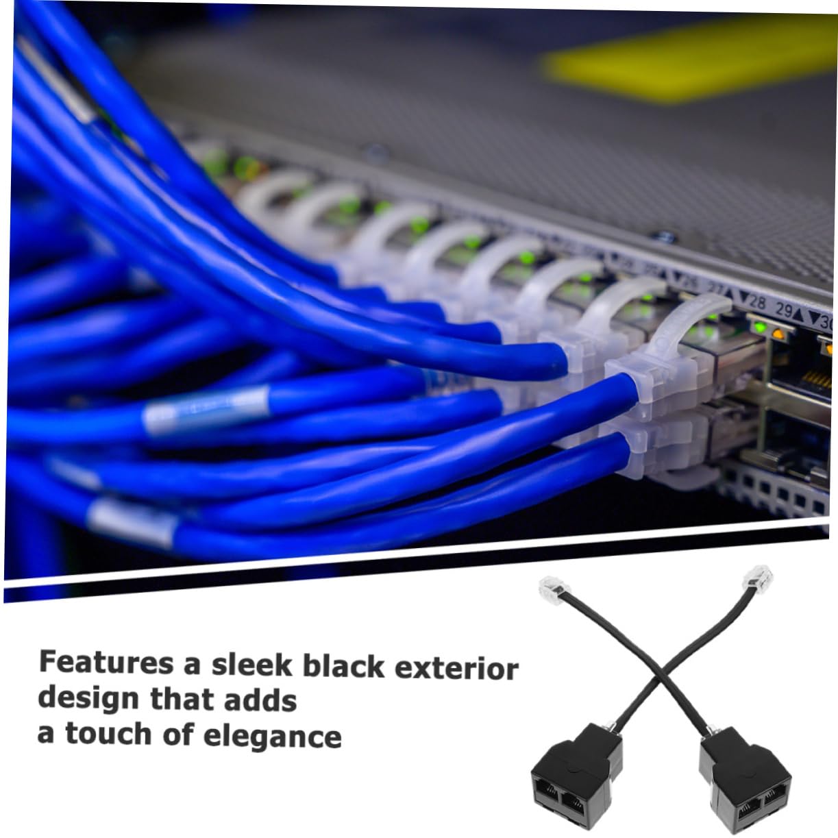 20stücke Telefon-splitter Adapter Pc Abnehmbarer Telefonkabeladapter Für Gleichzeitige Verbindung Mehrerer Geräte