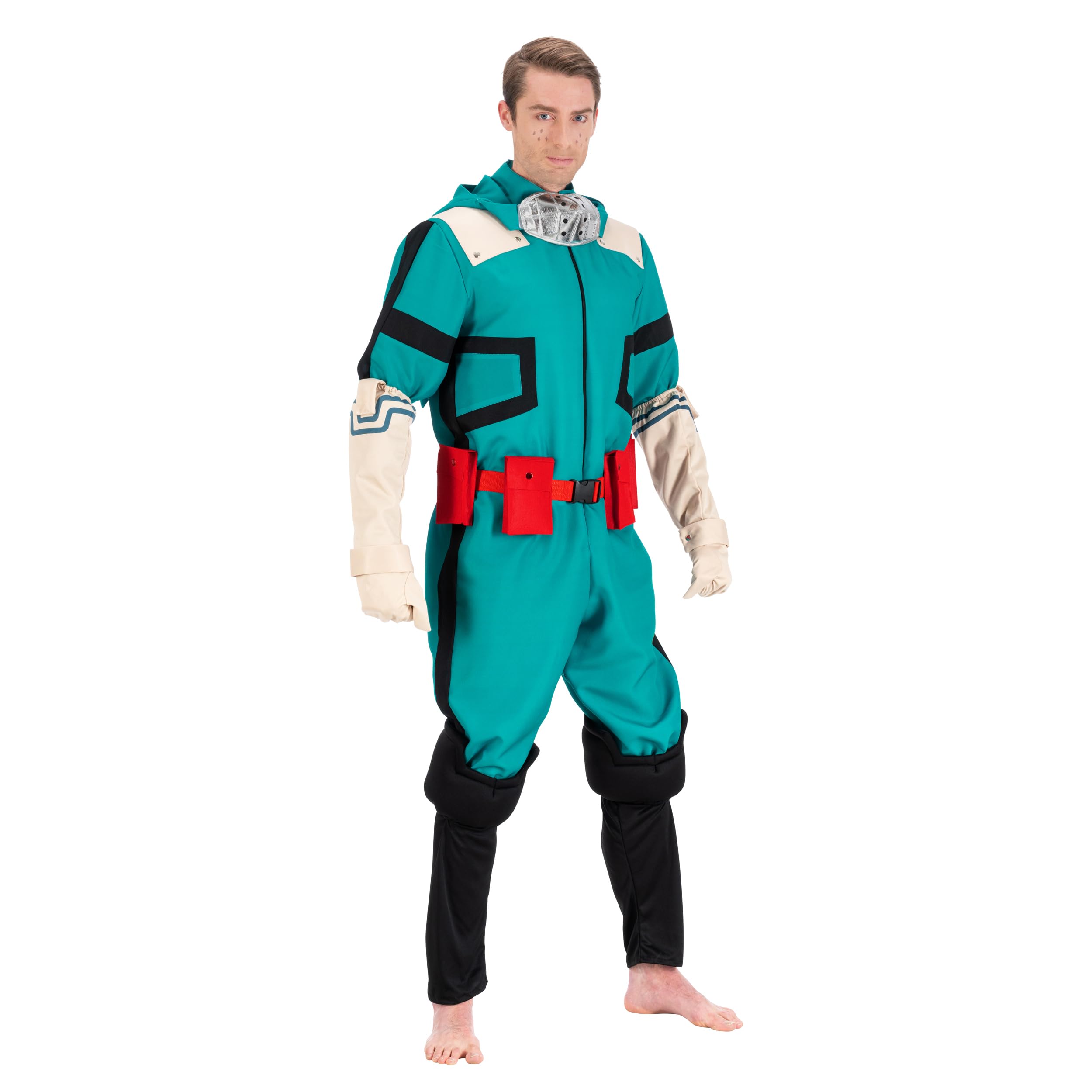 Chaks Costume Deku pour homme, Izuku Midoriya, My Hero Academia, combinaison anime avec accessoires pour carnaval et bande dessinée