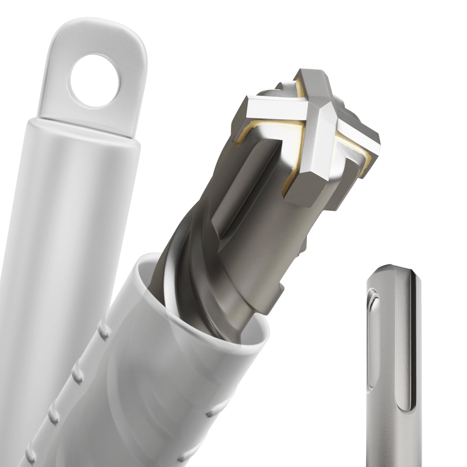 ZENIX SDS Plus 14 x 310 mm - Punta professionale per calcestruzzo con 4 taglienti - Ideale per pietra, pietra naturale, muro di mattoni e cemento armato