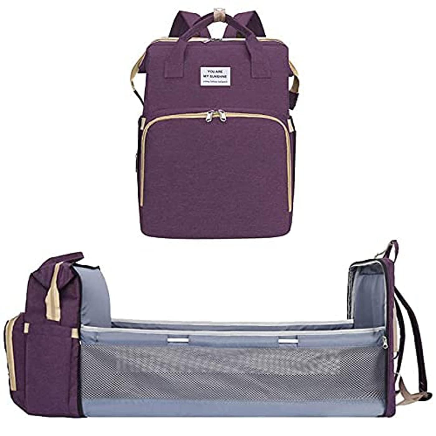 INDIROCKS Diaper Bag Backpack Foldable Mummy Bag bagpack Waterproof, Washable for Girls and Boys-image-18