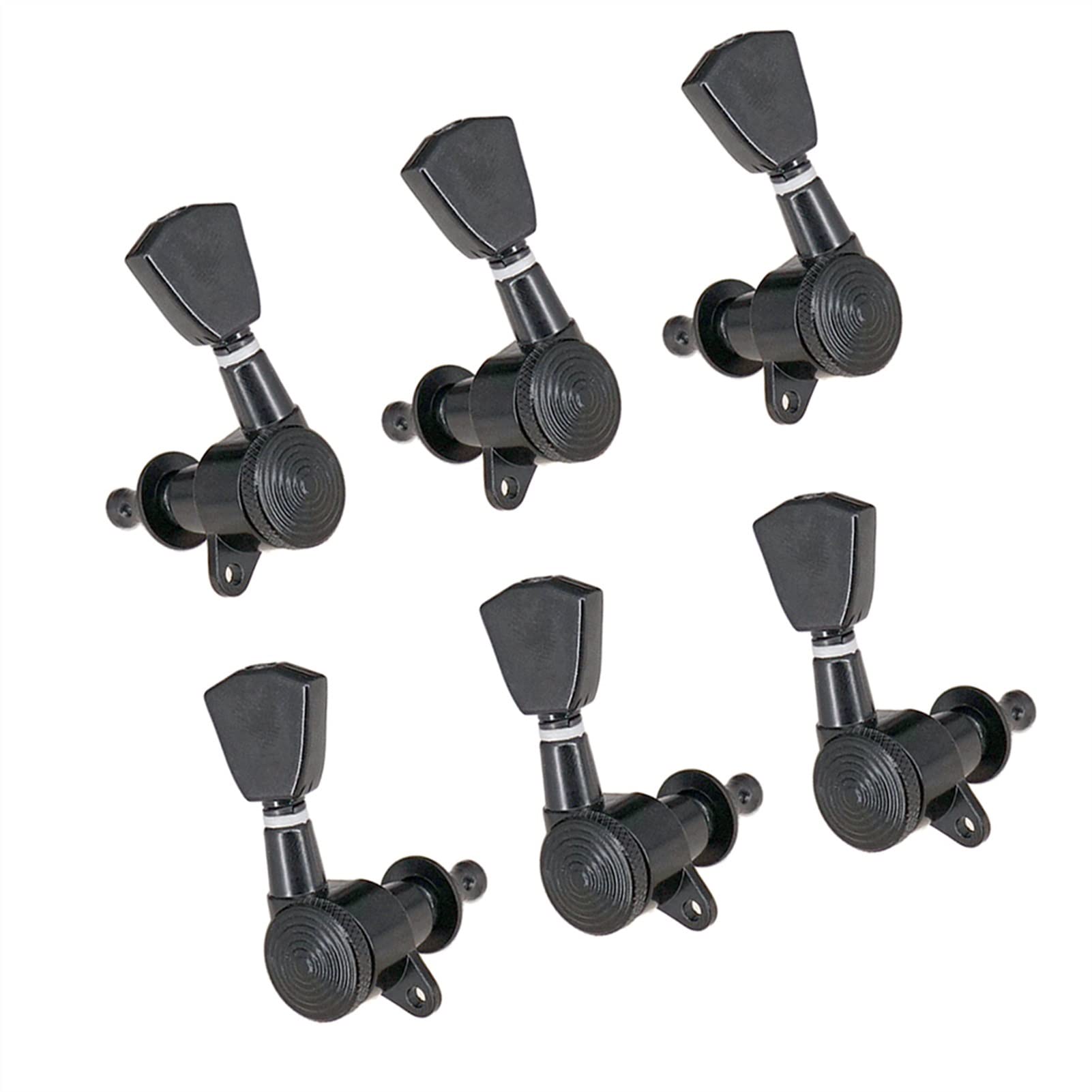 Clavijas Guitarra Cuerdas Repuesto Paquete De 6 Clavijas De Ajuste De Cuerda De Bloqueo para Guitarra Acústica/eléctrica, Negro