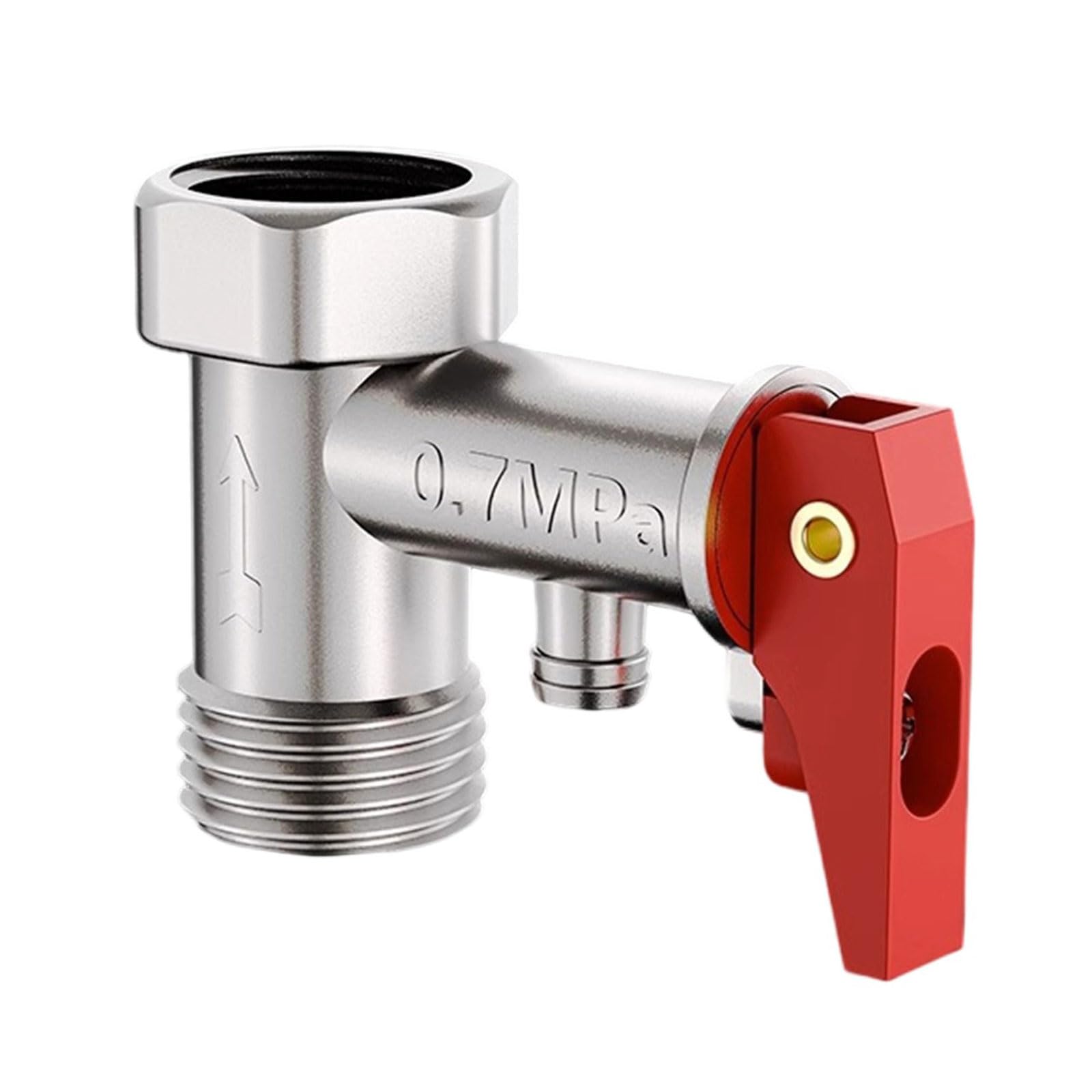 Jazuaiao 0.7Mpa Electric Water Heater Relief Valves Pressure Regulator Brass Pressures Reducing Valves For Leak Brass Pressure Reducing Relief